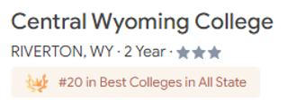 #20 in Best Colleges in All State